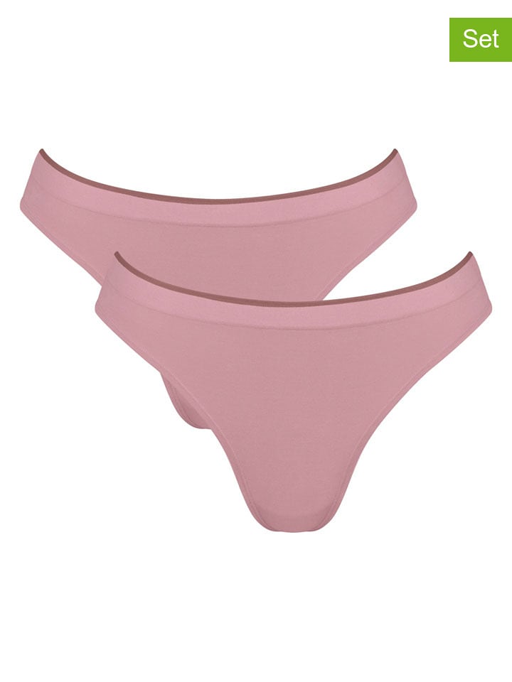 Sloggi 2er-Set: Slips "Go Sense" in Rosa - XL