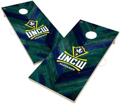 Skip's Garage North Carolina Wilmington Seahawks Premium 2x4 Cornhole Boards - V6