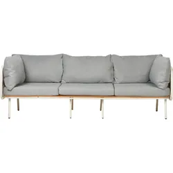 GARTENSOFA 3-Sitzer Grau Senise