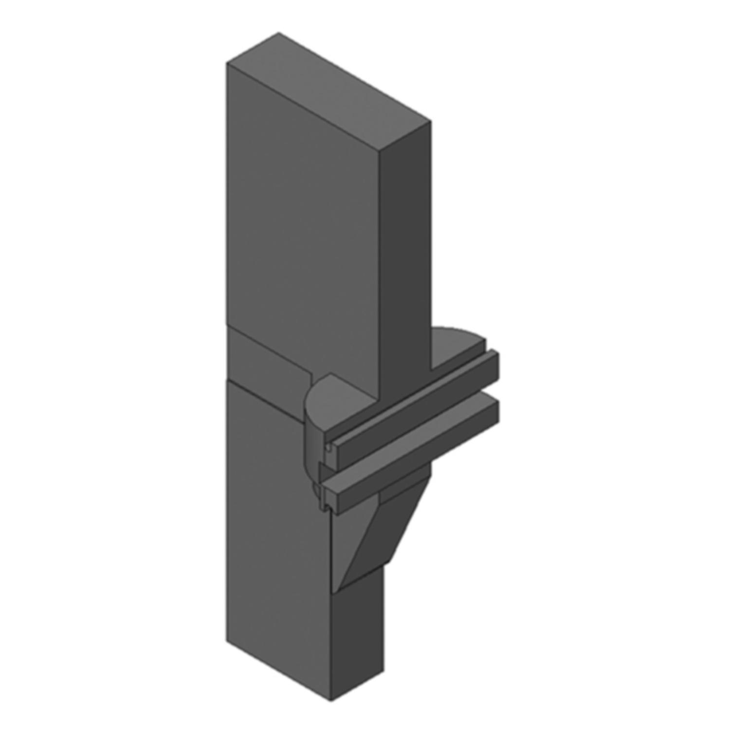 Blum Querreling-Aufnahme ORGA-LINE für Reling D (05738648)
