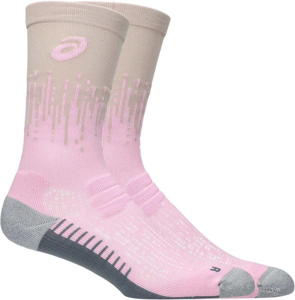 Asics performance run sock crew calcetines running Rosa (L)