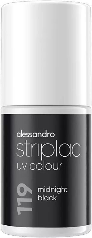 Alessandro - Striplac UV Colour Midnight Black, 6.5 ml