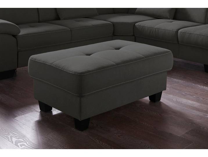 Hocker GOODPRODUCT Cornwall , grau (anthrazit), B:104cm H:45cm T:72cm, Hocker, Hocker