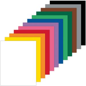 Folia Tonpapier 6118/4/309, A4, 12 Farben sortiert, 180g/m², 300 Blatt