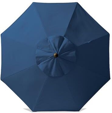 Octagonal Outdoor Market Patio Umbrella - Neptune, Black/Neptune, 9' Dia. - Grandin Road
