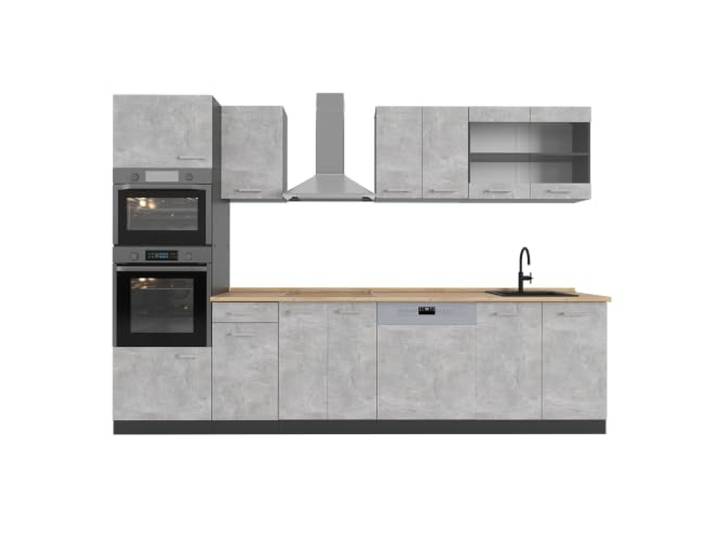 Vicco Küchenzeile R-Line, Beton, 300 cm