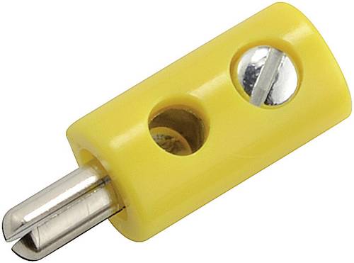 Kahlert Licht Miniatur-Bananenstecker Stecker, gerade Stift-Ø: 2.6mm Orange