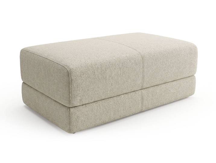 Pouf coffre Malta Beige - Basika
