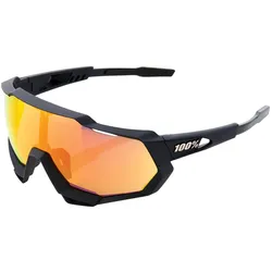 100%, Unisex, Sportbrille, Speetrap (Black, Soft Tact Black, Hiper Red, HiPER Red Multilayer Lens, Orange, Red), Schwarz