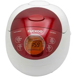 Cuckoo CR-0351F, Dampfgarer + Reiskocher, Weiss, Rot