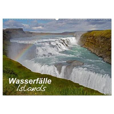 Wasserfälle Islands (Wandkalender 2026 DIN A2 quer), CALVENDO Monatskalender