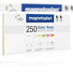 magnetoplan Static Notes, 200x100mm 250 Stück sortiert