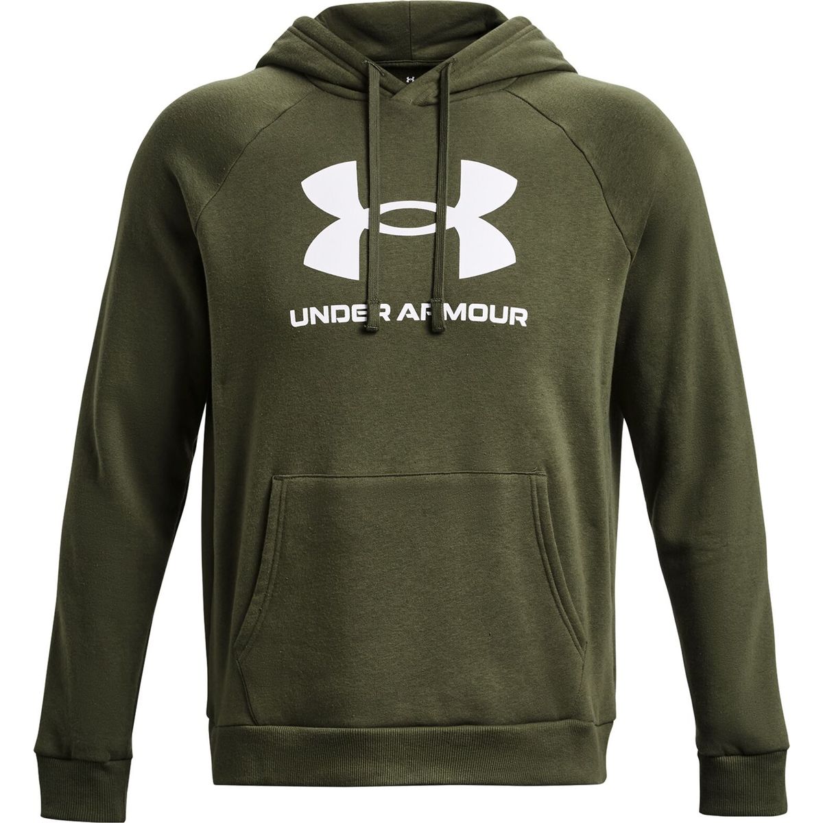 Under Armour Rival Fleece Logo HD green white (390) S 1379758-390-SM