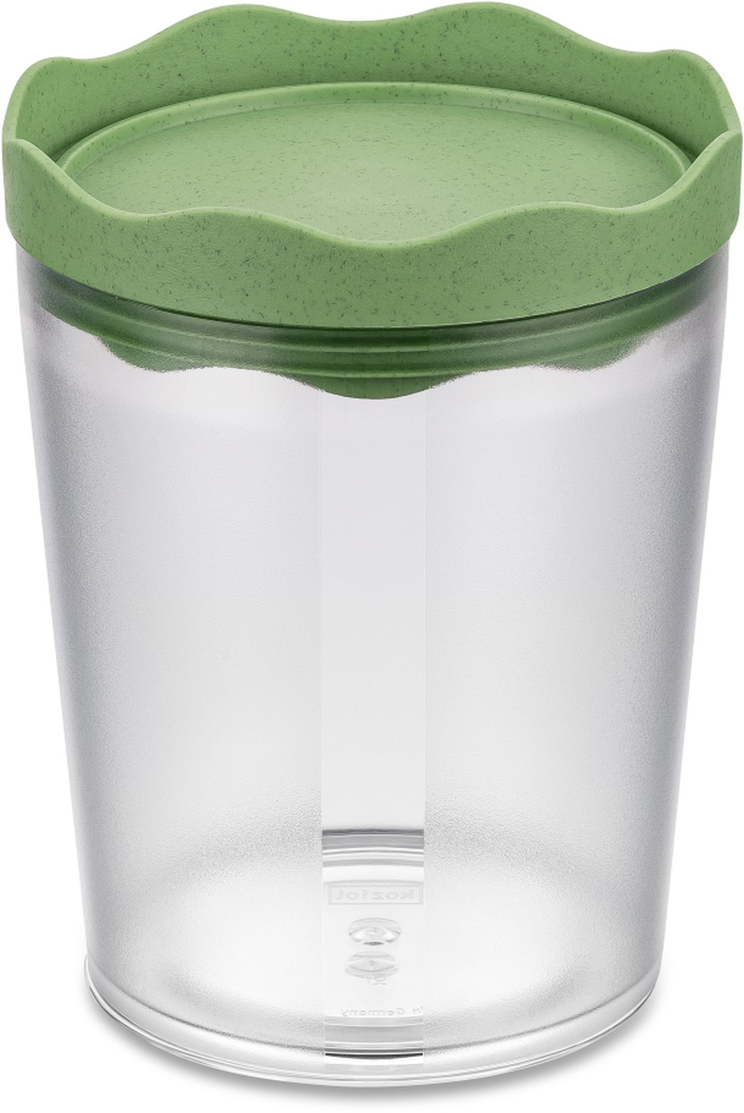 Koziol PRINCE M voorraadbus, 750 ml – Groen (bladmotief)
