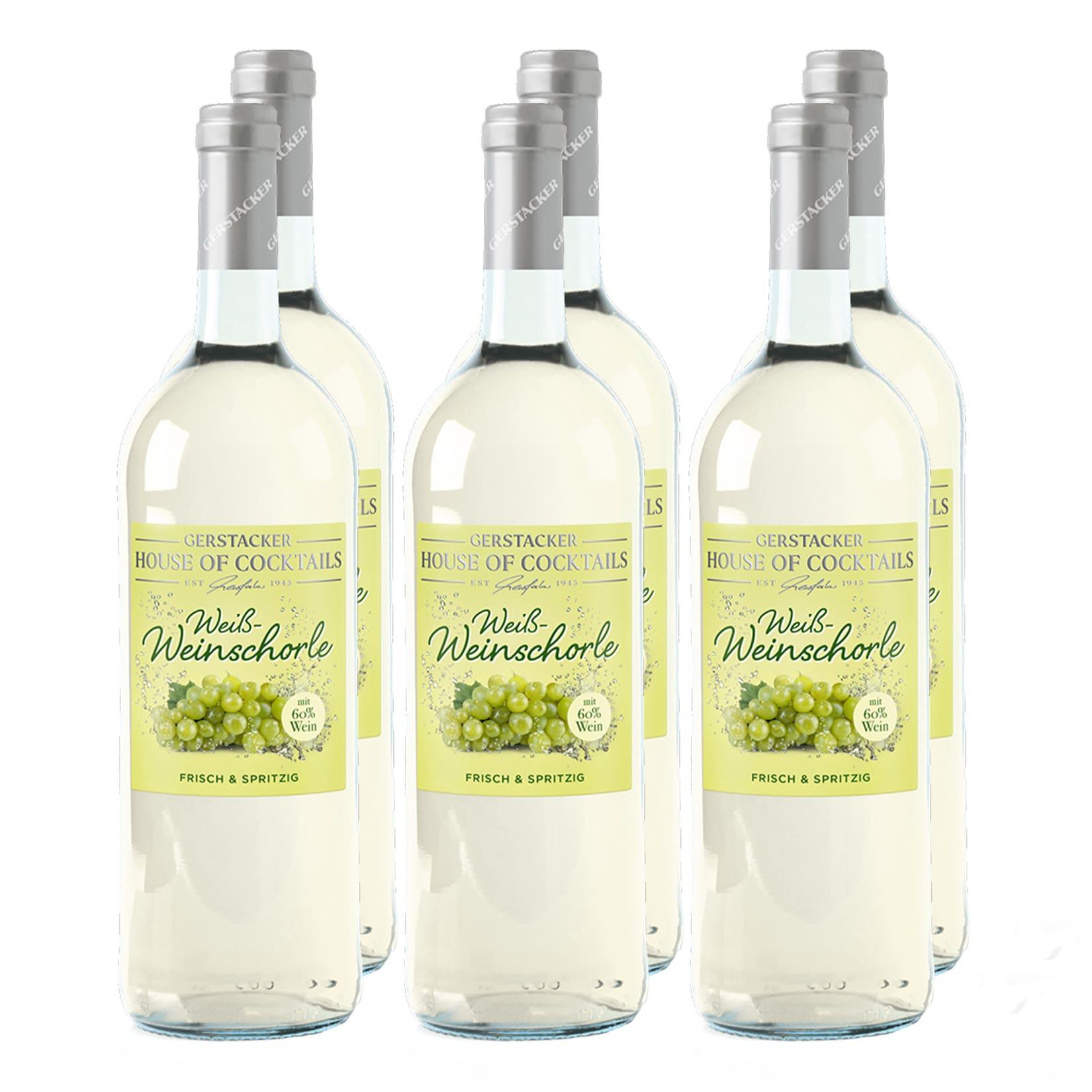 Gerstacker Weinschorle weiß 6,0 % vol 6 x 1,0 Liter