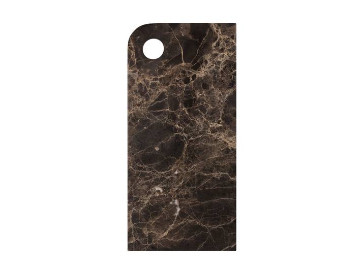 Mette Ditmer Plateau Marble large 18x38 cm Brown