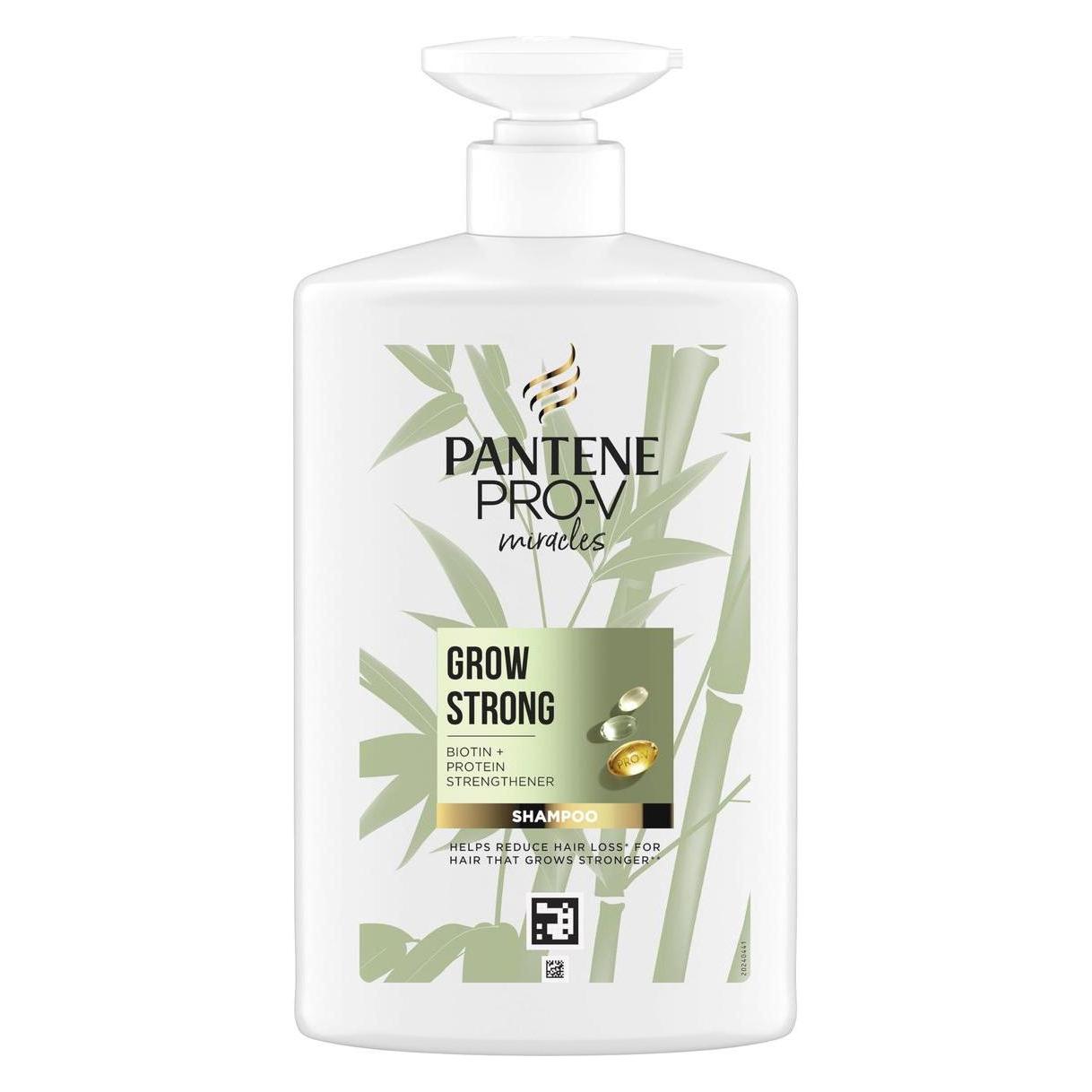 Pantene Pro-V Miracles Grow Strong Shampoo - 1000 ml, für trockenes und geschädigtes Haar mit Bruchneigung (Flüssiges Shampoo, 1000 ml) (49990840)