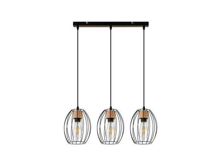 Nettlife Pendelleuchte Bennett Ⅲ 50/17/147 cm, Schwarz, Metall, E27, 17x147x50 cm, Lampen & Leuchten, Innenbeleuchtung, Hängeleuchten, Pendelleuchten