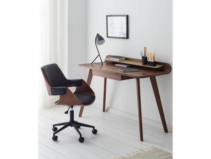 Ensemble de bureau Luumaki 2 éléments Marron/Noir