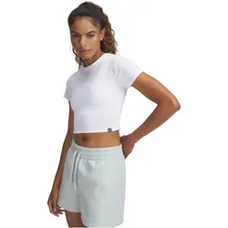 UNDER ARMOUR Rival Rib Baby Tee Trainingsshirt Damen 100 - white/white L