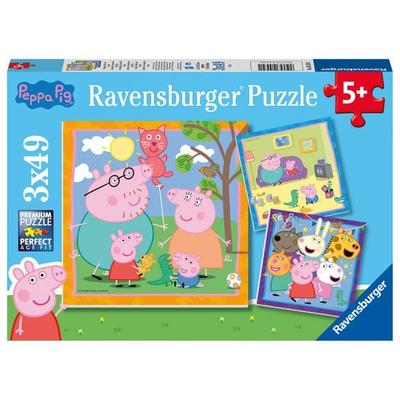 Puzzle Ravensburger Peppas Familie und Freunde 3 X 49 Teile