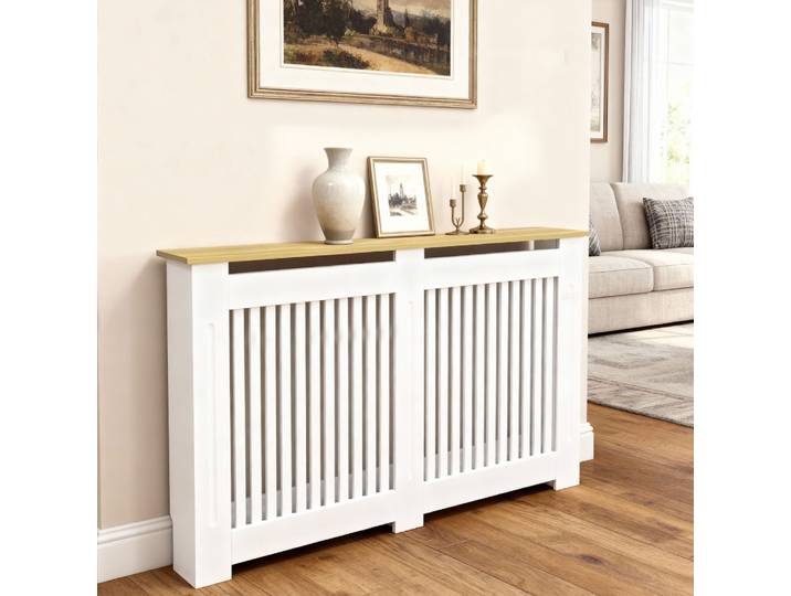 S/M/L couvercle de radiateur élevé armoire en bois grand chauffage couvre MDF bois gril étagère chambre couloir meubles de maison