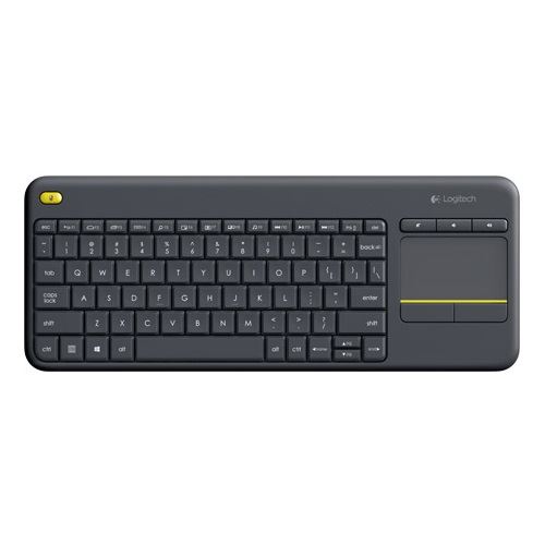 Logitech K400 Plus 2.4 GHz und USB Ungarisch schwarz (kabellos)