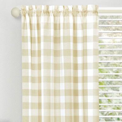 Achim Importing Co Inc Hutton Curtain Panel, 42 x 63, Dark Beige