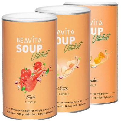 Beavita Vitalkost Diät-Suppe, Mix 3x540 g Pulver