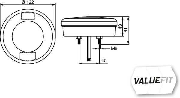 Hella Heckleuchte *** Valuefit 2sd357027001 Led Rechts