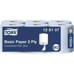 Tork Standard-Papierwischtücher mit Innenabrollung Blau M2, kosteneffiziente Pap...