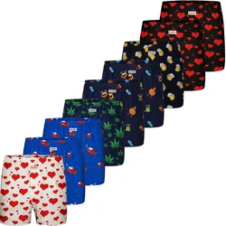 Sugar Pine Herren Boxer Motiv Print Mix 9er Pack