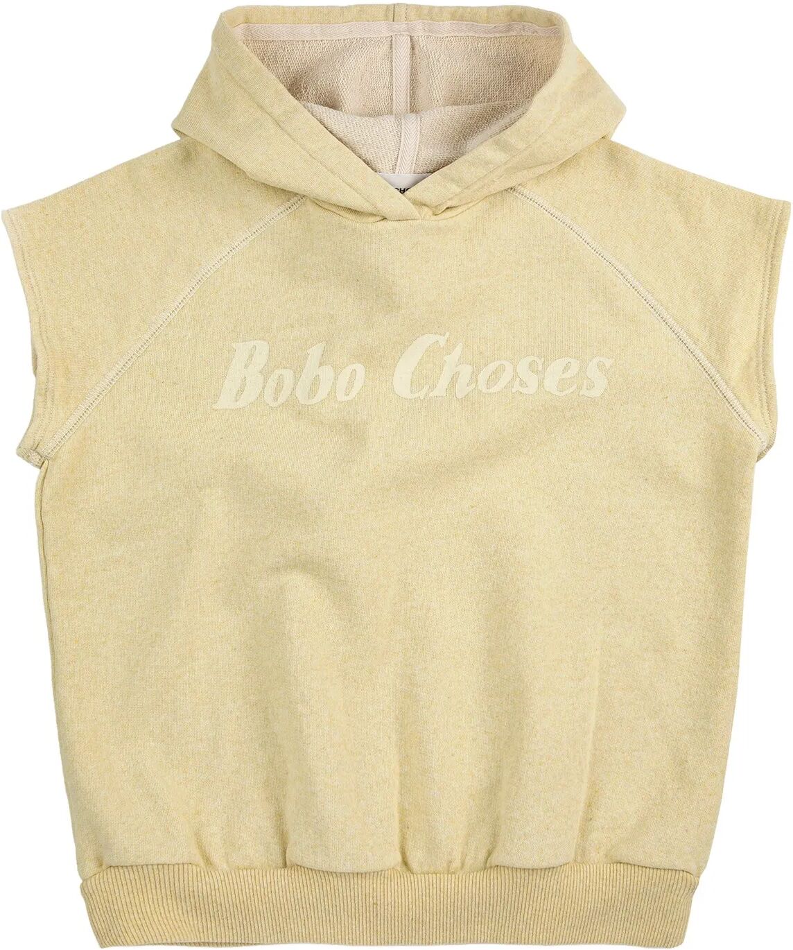 Bobo Choses Sweat à Capuche Sans Manches Bobo Choses Coton Bio Jaune 4/5 ans