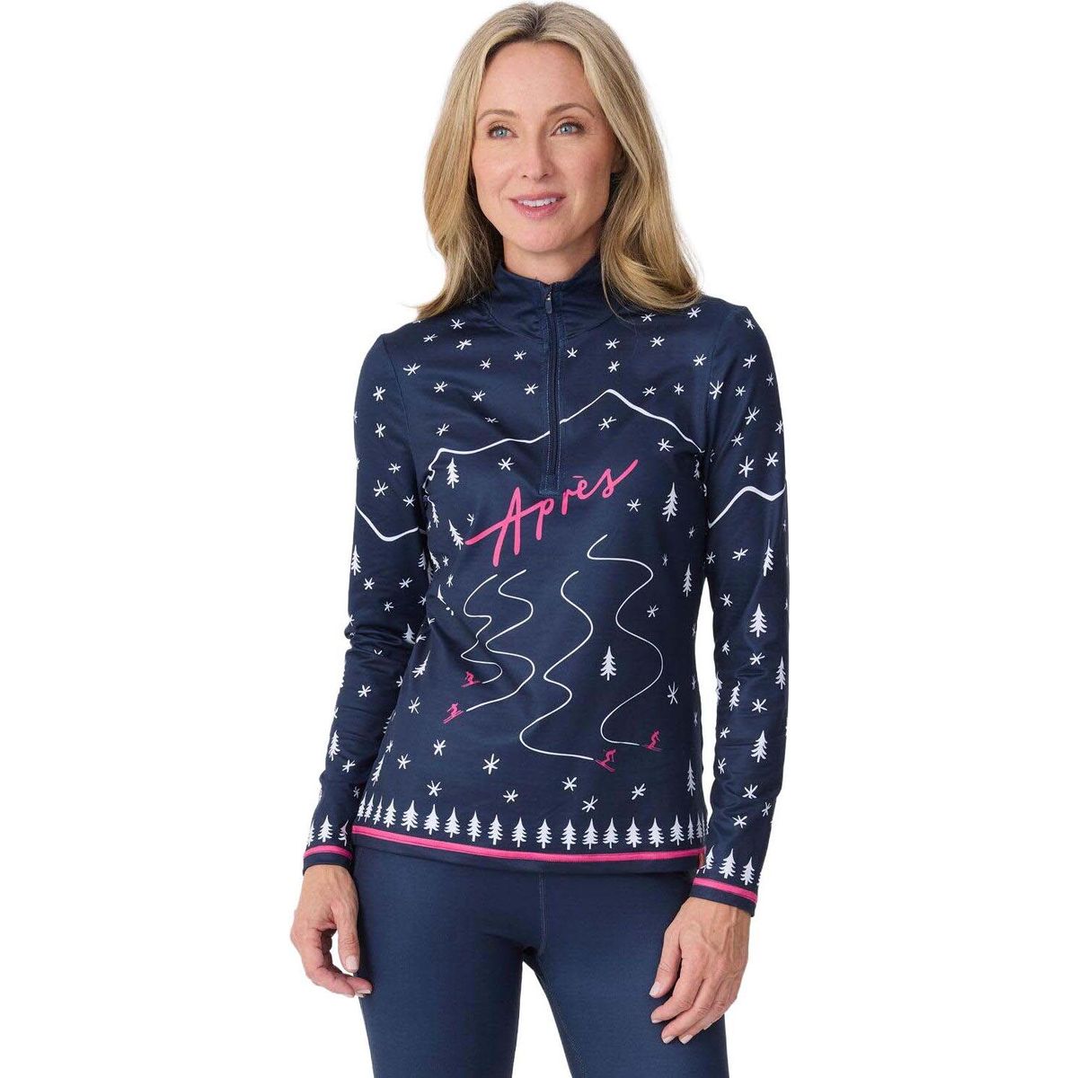 Krimson Klover Winter Apres Top navy (925) L KK-F26512-925-L