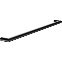 KEUCO REVA Badetuchhalter, Tiefe 800mm, integrierte Haken, 12801370800, Farbe: Schwarz Matt