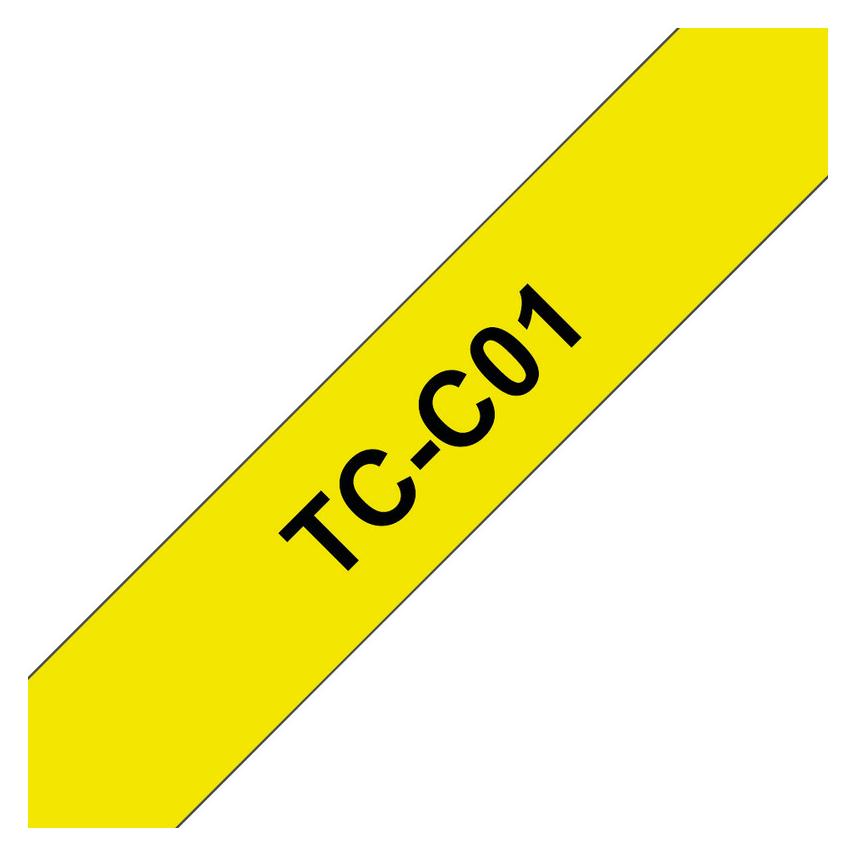 Brother P-Touch (1.20 cm, Schwarz, Gelb) (TC-C01)