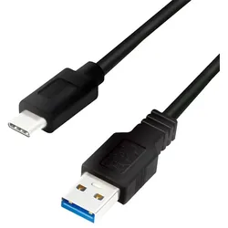 LogiLink CU0167 USB Kabel USB 3.2 Gen 1 (3.1 Gen 1) 0,5 m USB A USB C Schwarz