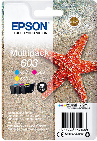 TINTEIRO EPSON 603 3 CORES MULTIPACK