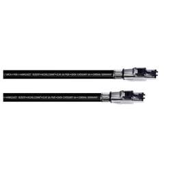 Cordial 15613 RJ45 Patchkabel CAT 6a SF/UTP 10.00 m Schwarz PUR-Mantel 1 St.