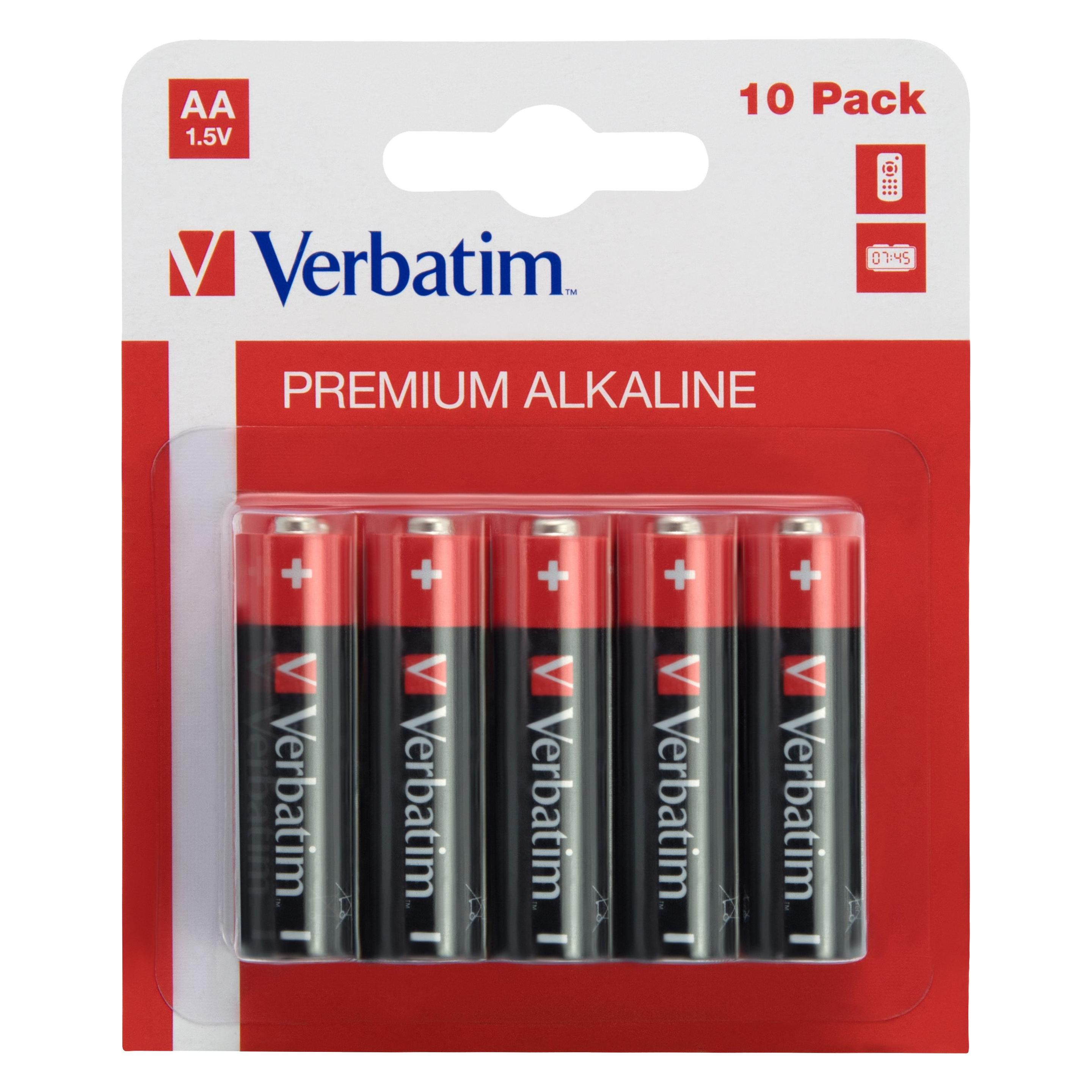 Verbatim AA Alkaline Battery (10 Stk., AA) (49875)