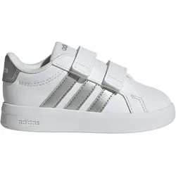 adidas Grand Court 3.0 Klettverschluss Baby-Sneaker JP9373 - cloud white/silver met./silver met. 20