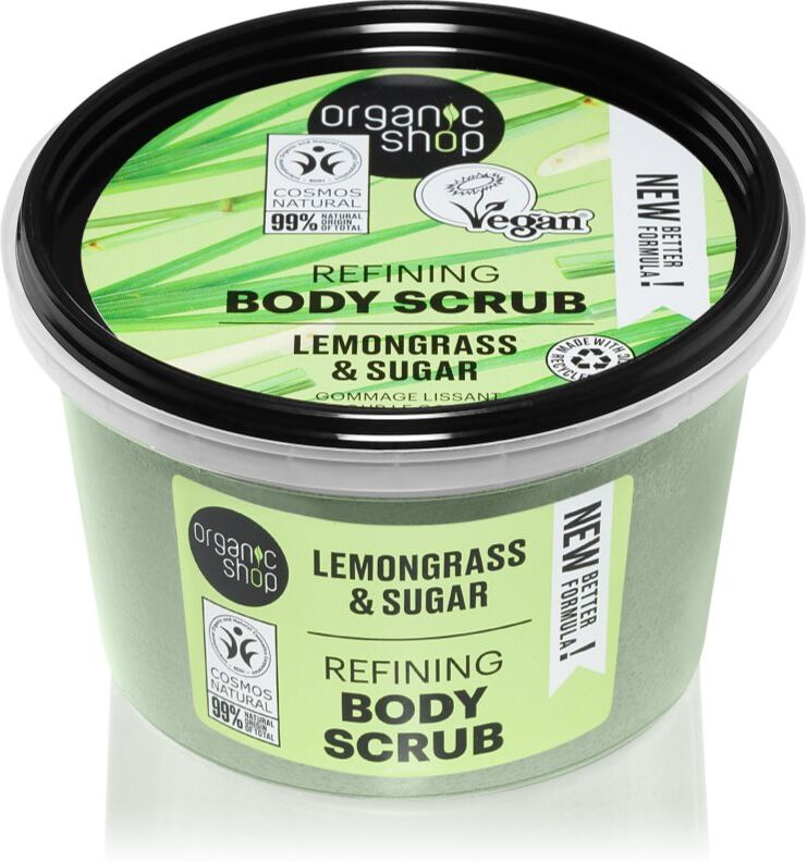 Organic Shop Lemongrass & Sugar sanftes Peeling für den Körper 250 ml