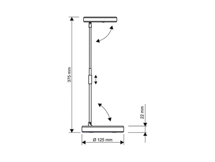 LED-bureaulamp MAULpuck, wit / opaal, Werkkamer / Kantoor, Kunststof, Modern, LED bureaulamp