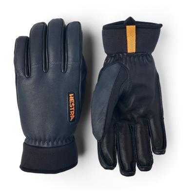 Hestra - Army Leather Wool Terry 5 Finger - Handschuhe Gr 11 blau