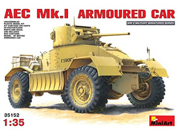 Miniart 1:35 Schaal AEC Mk.1 Gepantserde Auto Plastic Model Kit