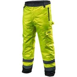 Neo, Arbeitshose, Warnschutz-Arbeitshose wattiert gelb Grösse XXL (XXL)