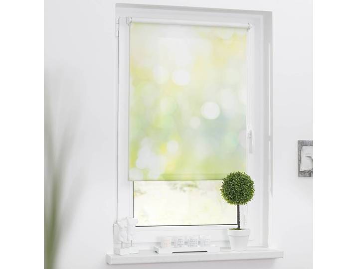 Klemmfix Verdunklungsrollo Lichtspiel 60 x 150cm Grün