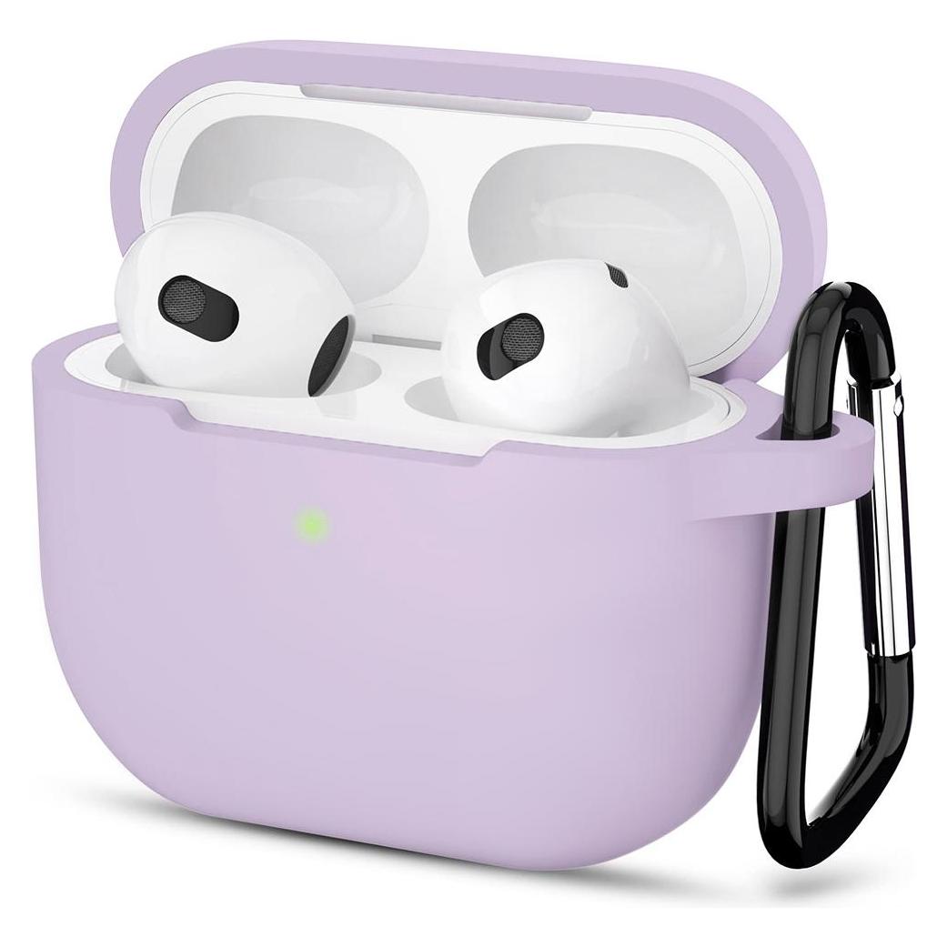 Techsuit - Silicone Case - for Apple AirPods 3, Smooth Ultrathin Material - Purple (56346776)