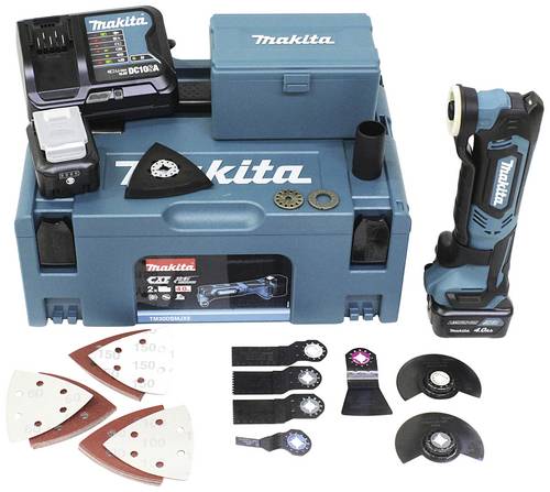 Makita TM30D - Mehrzweckwerkzeug mit Aufsätzen - schnurlos - 93 x 93 x 93 mm - 2 Akkus - 12 V
