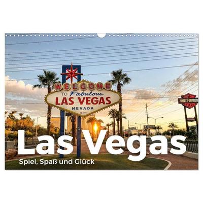 Las Vegas - Spiel, Spaß und Glück (Wandkalender 2027 DIN A3 quer), CALVENDO Monatskalender